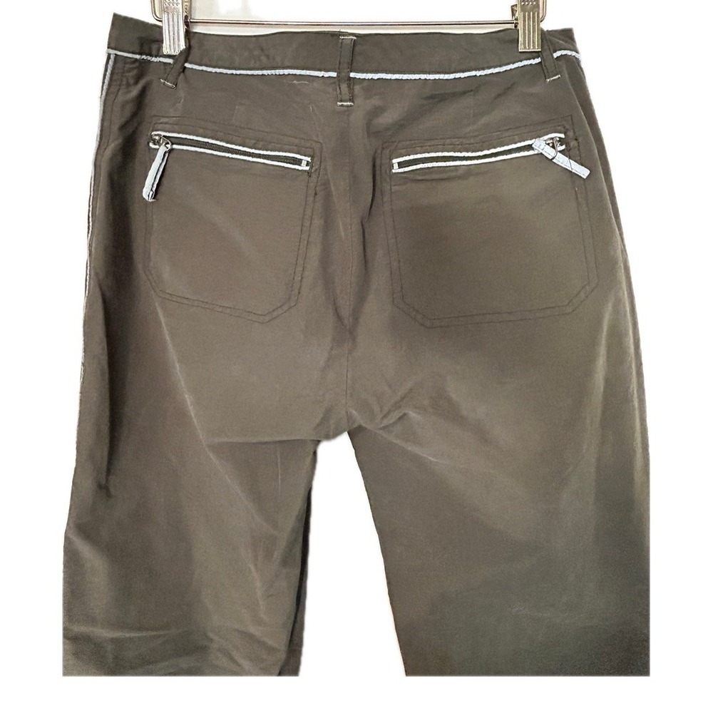 VTG Rare 90s Urban Life Olive Green Zip Side Pants. Women's Size 7. - Picture 6 of 13
